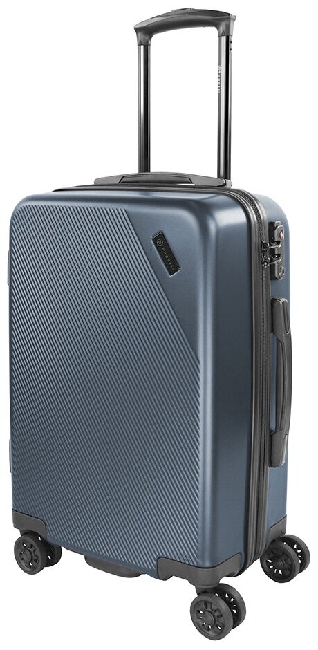 фото Чемодан малый BUGATTI Kallisto 49709005, синий, АБС-пластик, 35,5х23х53,5 см, 40,25 л