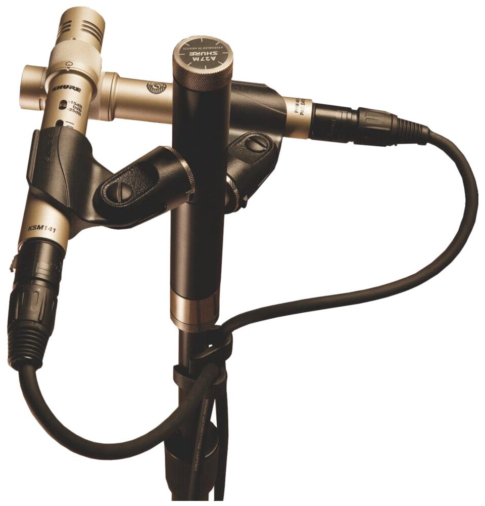 SHURE KSM141/SL ST PAIR подобранная стерео пара студийных конденсаторных инструментальных микрофонов с кейсом и ветрозащитами