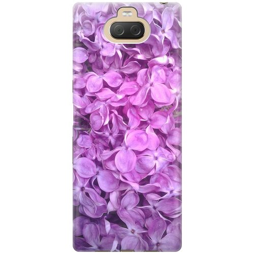 фото Силиконовый чехол на sony xperia 10 plus / xa3 ultra / сони иксперия 10 плюс с принтом "цветы серени" gosso