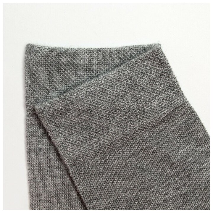 Носки женские, цвет светло-серый меланж, размер 23 (36-37) - фотография № 3