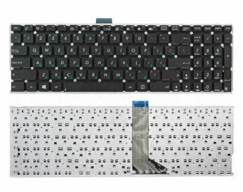Клавиатура для ноутбука Asus X553M (rus. чёрная) 0KNB0-6122FR0Q плоский Enter (шлейф 115 см)