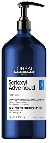 Шампунь LOreal Professionnel Serie Expert Serioxyl Advanced для очищения и уплотнения волос, 1500 мл