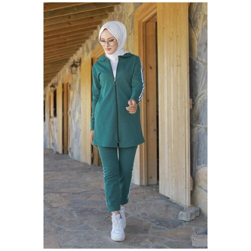 фото Женский спортивный костюм трикотаж зеленый 48 tofisa