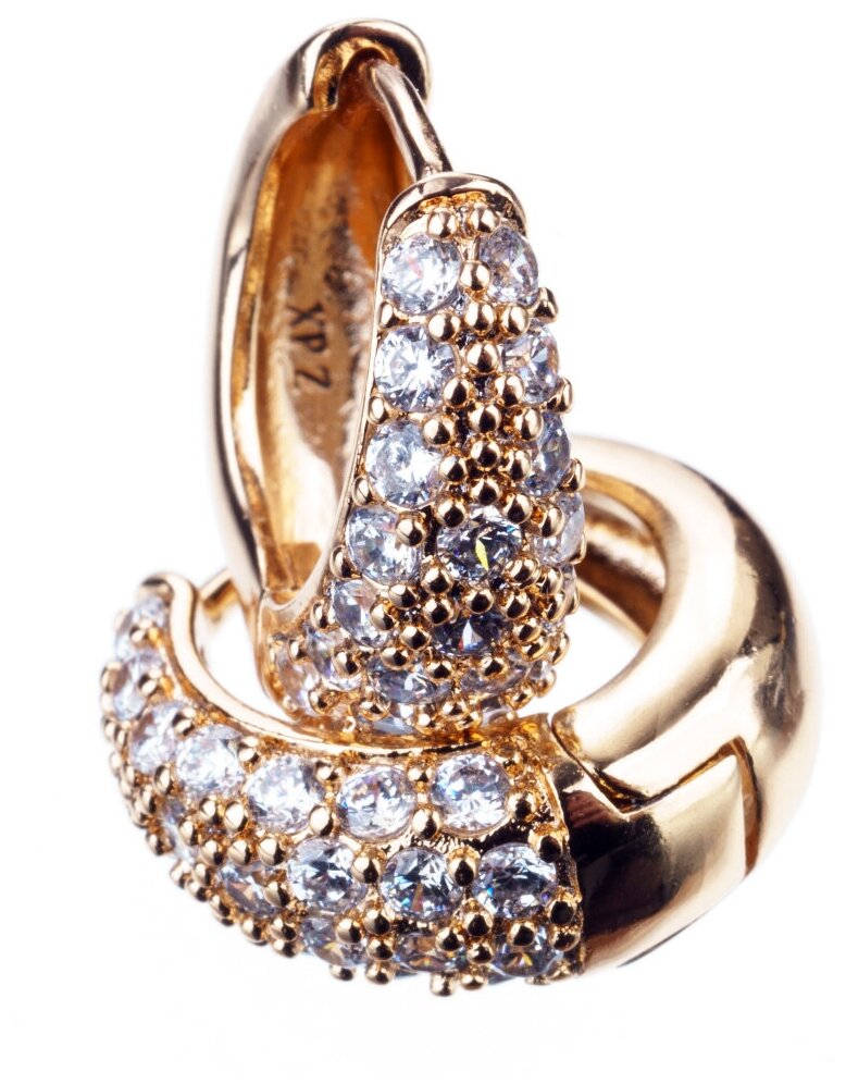 Бижутерия серьги кольца капли женские золотой Ксюпинг x120232-83