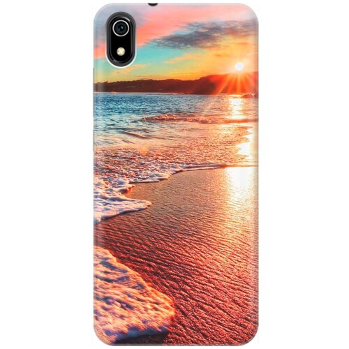 фото Силиконовый чехол на xiaomi redmi 7a / сяоми редми 7а с принтом "залитый светом пляж" gosso