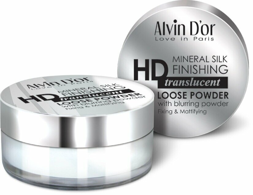 Alvin D'Or Пудра для лица Mineral Silk Finishing рассыпчатая минеральная 8г