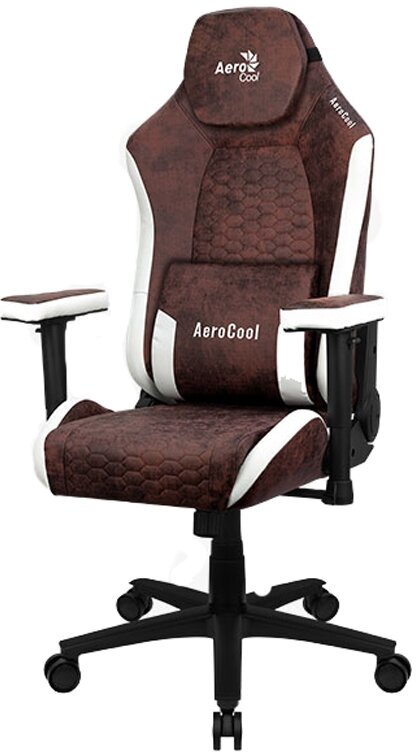 Компьютерное кресло AeroCool Crown Suede Burgundy Red