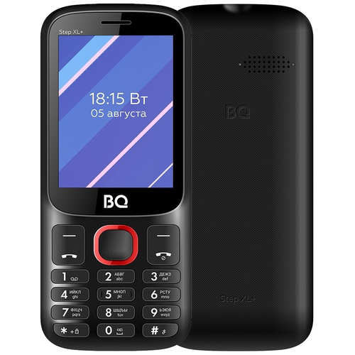 Телефон BQ 2820 Step XL+, 2 SIM, черно-красный телефон bq 2820 step xl 2 sim черно оранжевый