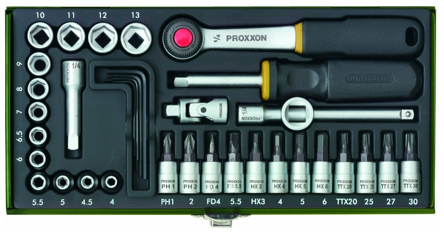 Набор автомобильных инструментов Proxxon 23080 36 предм.