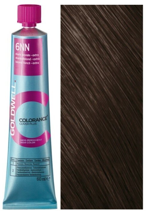 Goldwell Colorance тонирующая краска для волос, 6NN темно-русый экстра, 60 мл