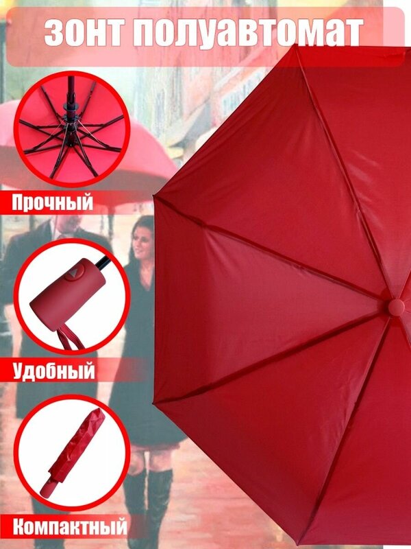 Лучшие Зонты красного цвета