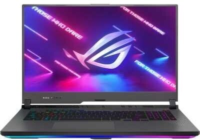 Ноутбук Asus ROG Strix G17 G713RM-KH092W 90NR08K4-M00510 AMD Ryzen 7 6800H, 3.2 GHz - 4.7 GHz, 16384 Mb, 17.3" Full HD 1920x1080, 512 Gb SSD, DVD нет, nVidia GeForce RTX 3060 6144 Mb, Windows 11 Home, серый, 2.9 кг, 90NR08K4-M00510