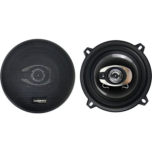 Колонки автомобильные Swat SP-B5 без решетки 220Вт 87дБ 4Ом 13см 5дюйм ком2кол коаксиальные трехполосные 2453₽