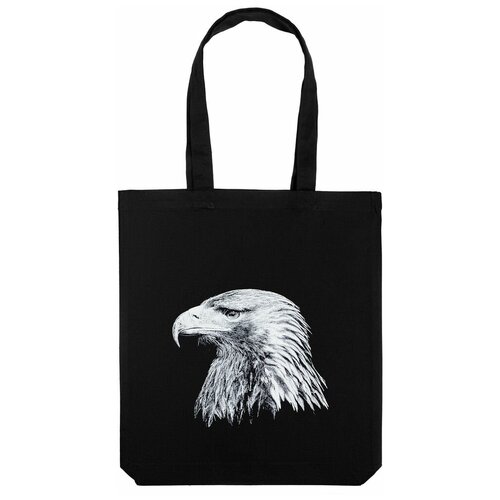 фото Холщовая сумка like an eagle, черная принтэссенция