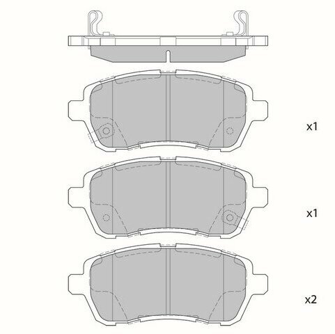 Колодки тормозные перед MAZDA2 07-/FORD FIESTA 08- HI-Q/SANGSIN BRAKE SP2113 | цена за 1 шт