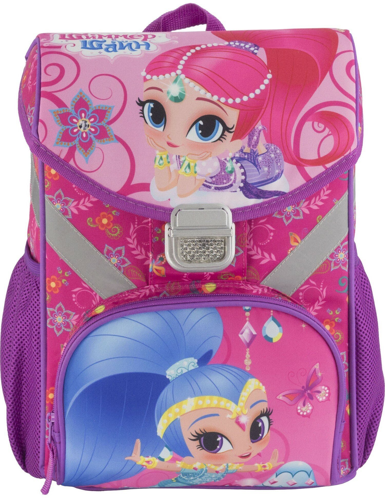 Ранец (рюкзак) Shimmer and Shine SSFB-MT1-158 профилактический с эргономической спинкой, для девочек.