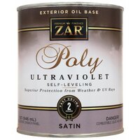 Полиуретановый лак для наружных работ ZAR Exterior Oil Base Poly Ultraviolet 946 мл Полуматовый 34112