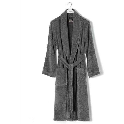фото Халат hamam, застежка отсутствует, банный халат, размер l/xl, серый