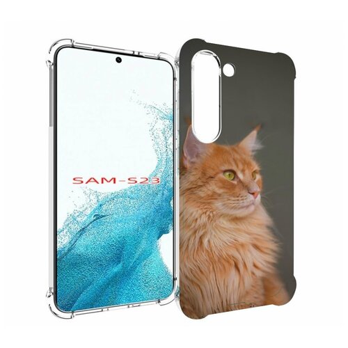 Чехол MyPads кошка мейн кун 1 для Samsung Galaxy S23 задняя-панель-накладка-бампер