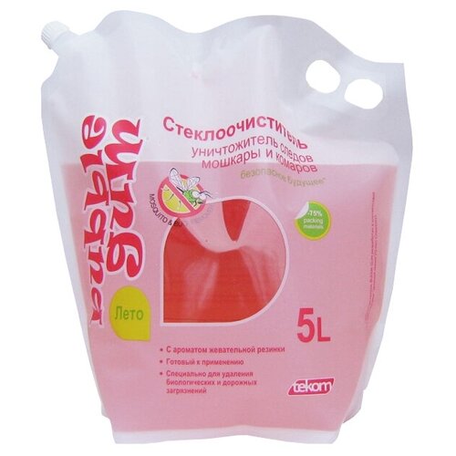 Автоочиститель стекол bubble gum летний 5л дой-пак 765₽