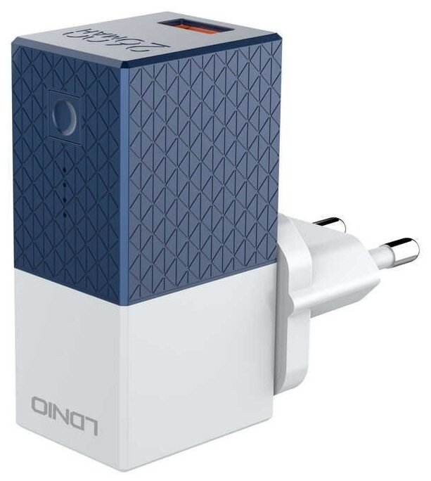 Зарядное устройство + внешний аккумулятор LDNIO PA307 2 in 1 - 2600 mAh, 1 х USB (white)