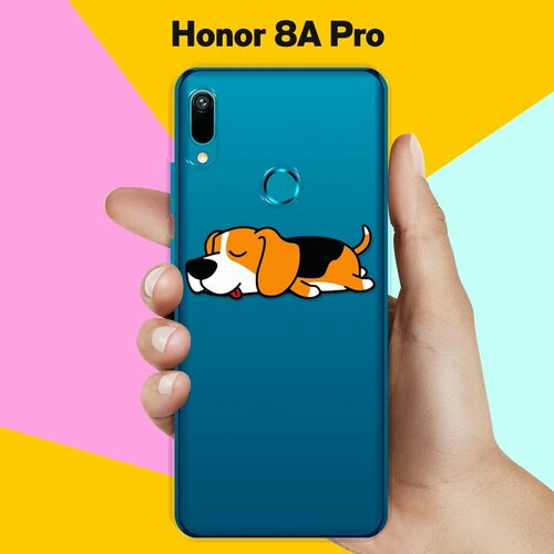 Силиконовый чехол Уставший бигль на Honor 8A Pro силиконовый чехол уставший бигль на honor 8a