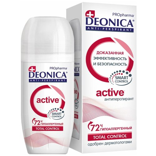 Дезодорант женский антиперспирант DEONICA PROpharma ACTIVE, 50 мл (ролик)