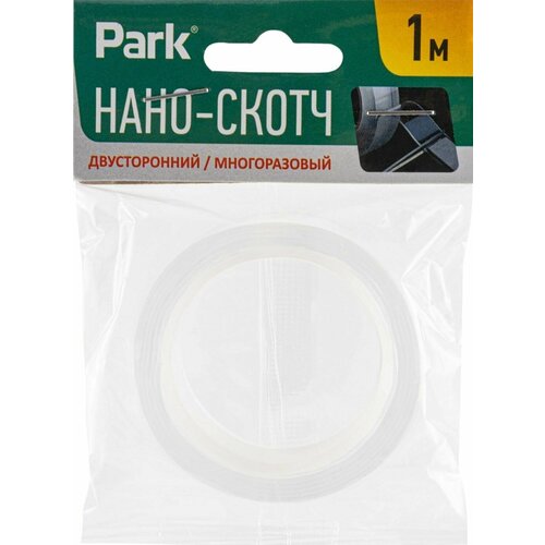 Нано-лента двусторонняя PARK прозрачная, Арт. 103908, 1м - 10 шт.