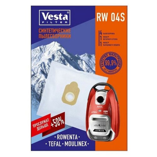 пылесборники komforter tf1 для tefal Комплект пылесборников Vesta Filter RW 04 S