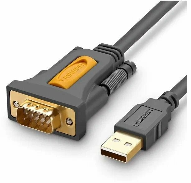 Аксессуар Ugreen CR104 USB to DB9 RS-232 Adapter Cable 1.5m Space Grey 20211
