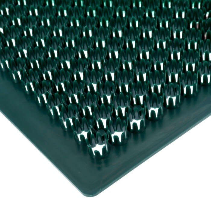 Покрытие ковровое щетинистое «Травка», 39×59 см, цвет тёмно-зелёный - фотография № 3