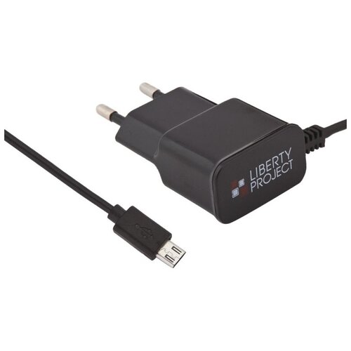 фото Зарядное устройство liberty project microusb 2.1a black r0004233