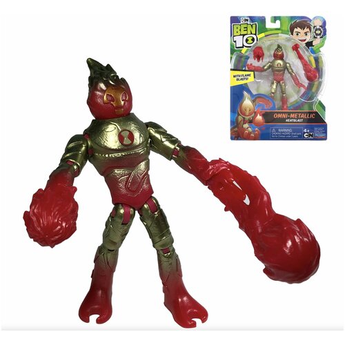 Фигурка Бен 10 Человек Огонь Маталлик Ben 10 Heatblast Omni-Metallic 76173