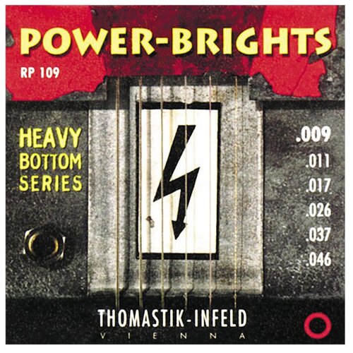 RP109 Power-Brights Heavy Bottom Комплект струн для электрогитары, 9-46, Thomastik струны для электрогитары thomastik infeld power brights rp109 9 46