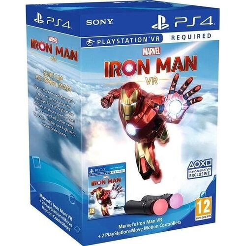 Два контроллера Sony Move Motion Controller Twin Pack PS Move CECH-ZCM2E игра Iron Man VR 1530000₽