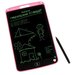 Графический планшет для рисования и заметок LCD Maxvi MGT-02, 10.5”,угол 160°,CR2016,розовый