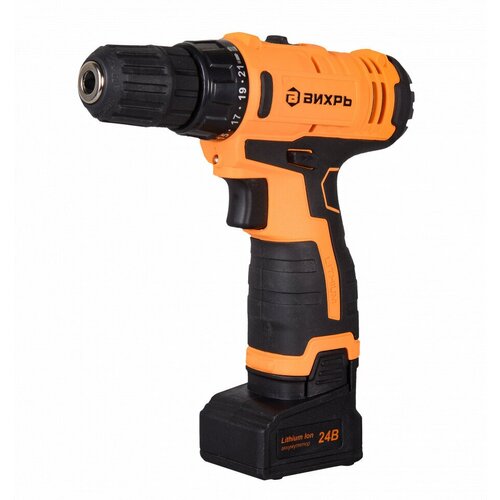 Дрель-шуруповерт аккумуляторная Вихрь ДА-24Л-2к 20 Ач 647100₽