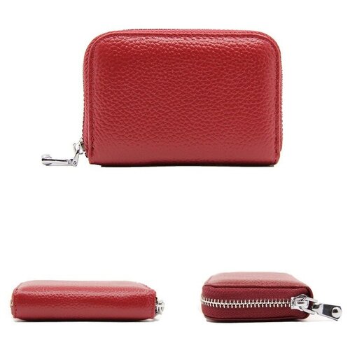 фото Кошелек , фактура перфорированная, красный kind and happy