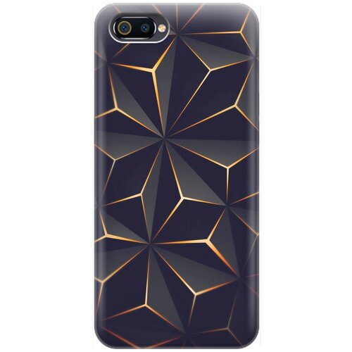 фото Re:pa накладка transparent для oppo a1k / realme c2 с принтом "графитовый узор"