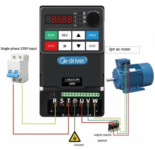 M0015G1 Частотный преобразователь 220В 1.5кВт 7А M-DRIVER