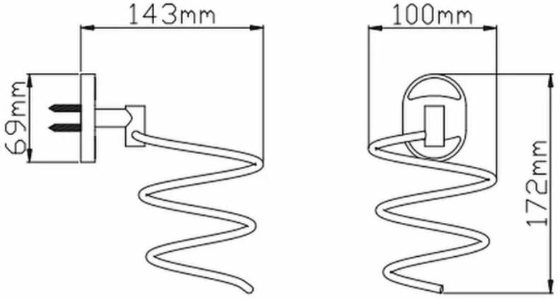 Держатель для фена "Potato Genius", металл, хромированный, настенный, крепление шурупами — фото 1
