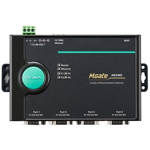 Конвертер интерфейсов MOXA MGate MB3480 8 channel thermal resistance signal temperature measurement module 485 profibus output support modbus rtu communication protocol