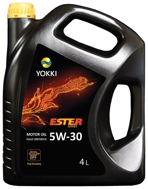 Масло моторное YOKKI SAE 5W-30 Ester API SN/CF ACEA C3 Dexos2 синтетическое, 4л