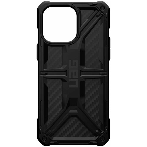 чехол для айфона momax carbon fiber texture с magsafe для iphone 14 pro mdap22md черный Чехол UAG для iPhone 14 Pro Max - Monarch - Carbon Fiber - 114035114242