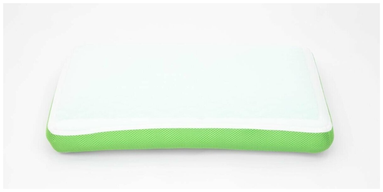 Подушка Arya Memory Foam с Гелевой Вставкой из Зеленого Чая 60x40x13 Green Tea - фотография № 1