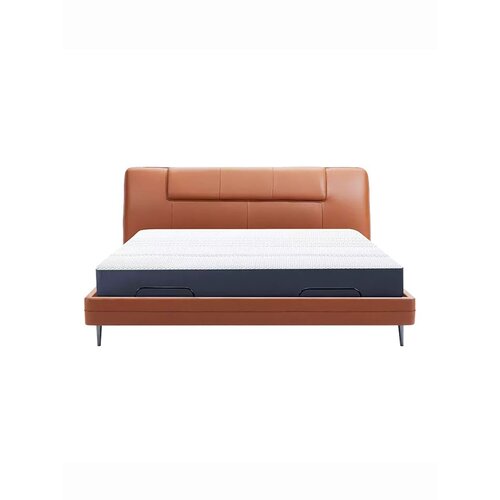 Умная двуспальная кровать Xiaomi 8H Feel Leather Smart Electric Bed 1.5m Orange (умное основание DT5 и ортопедический матрас TZ)