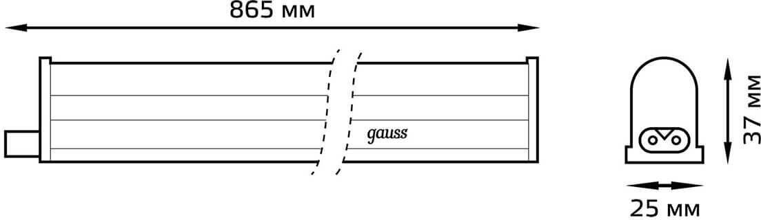 Настенный светодиодный светильник Gauss Fito Led TL 130411912 - фотография № 7