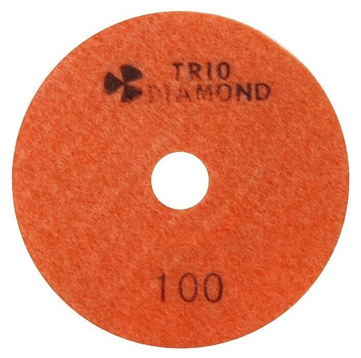 Алмазный гибкий шлифовально-полировальный круг Trio-Diamond "Черепашка" 100 мм, № 100
