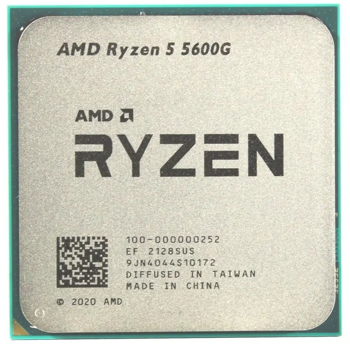 Процессор CPU AMD Ryzen 5 5600G (4.4GHz, 19MB,65W, AM4) tray with Radeon Graphics (100-000000252)