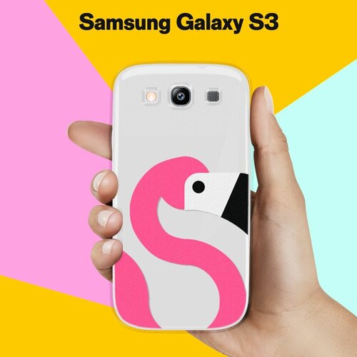 Силиконовый чехол на Samsung Galaxy S3 Фламинго / для Самсунг Галакси С3